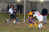 Reynaldo Yanes of ED-Tuxpan(left) and Jon Lizano of Bateman Painting fighting for the ball
