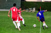 Jonathan Lizano of Bateman(#9) keeping the ball in play from Andres Arango and Duvan Castro(#4) of Tortorella