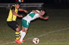 Carlos Portillo of Bateman(left) pushing over Marciel Correa of FC Tuxpan