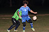 Marciel Correa of Bateman(front) being guarded by Wilber Hernandez of Hampton FC