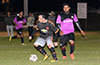 Luis Correa of Maidstone Market trying to dribble by Rigo Gonzalez of FC Tuxpan