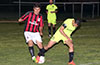 Erasmo Guzman of Sag Harbor(left) and Gehider Garcia of Hampton FC fighting for the ball