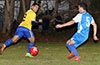 Gio Espinoza(left) with Jose Gutierrez of FC Tuxpan and Nick Escalante of Tortorella Pools watching the ball