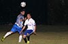 Rafael Godinho of Hampton FC - Pool Shark(left) and Marco Palacios of Bonac FC  going for the ball