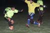 Leonardo Garcia of Casual(right) running to steal the ball away from Romulo Tubatan of Rottweilers