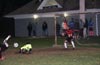 Alfredo Negrete of the Rottweilers ready to block the shot