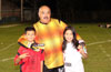 Antonio Chaves of FC Tuxpan with his children