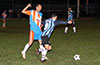 Jonathan Lizano of Bateman(right) holding off Cesar Galeas of The Hideaway