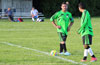Martin Suniga(left) and Oscar Reinoso about to start the second half