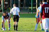 Mathew Ramirez of Maidstone Market watching the referee's hand to make sure he does not get the yellow card