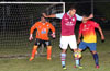 Gehider Garcia of Maidstone Market getting ready to take a shot at FC Tuxpan
