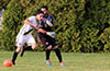 Cristian Baros of Hampton Construction(left) about to get by Alex Mesa of Maidstone Market