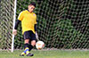 Esteban Aguilar of EH Soccer Fever blasting the ball up the field