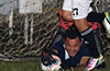 Diego Tarazona of FC Paloro, saving another shot