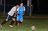 Gustavo Gutama of East Hampton SC(left) and Esteban Uchupaille of Tortorella Pools going for the ball