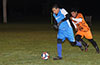 Felipe Marin of Tortorella Pools(left) just too fast for Christian Neira of FC Tuxpan