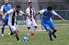 A Sag Harbor forward(left) trying to get by Stiven Orrego of Tortorella(right)