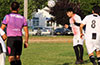 Santiago Solis of FC Palora heading the ball