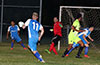 Action in front of the Maidstone Market goal