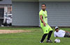 Xavi Piedramartel of Maidstone(right) watching what Faustino Meza of FC Tuxpan will do