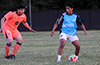 Adofro Perdono of FC Tuxpan preventing the offense
